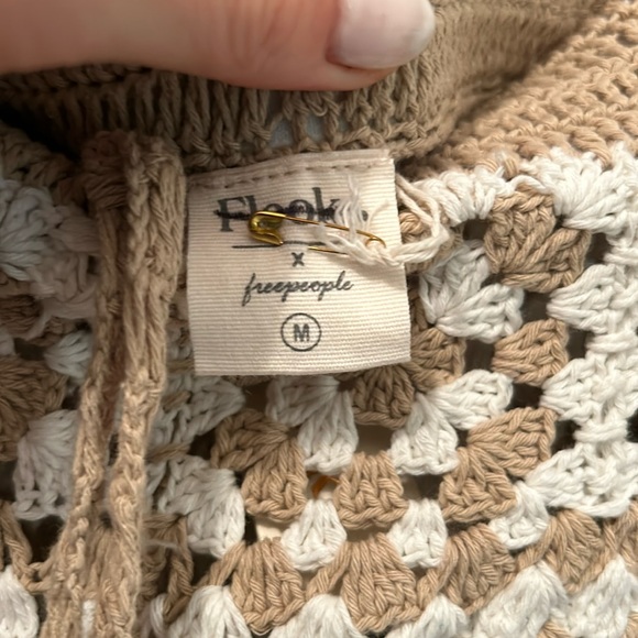 Free People by Flook NWT crochet 100% cotton pants - Picture 2 of 12